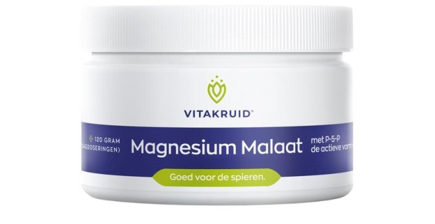 Vitakruid Magnesium Malaat met P-5-P (120 Gram)