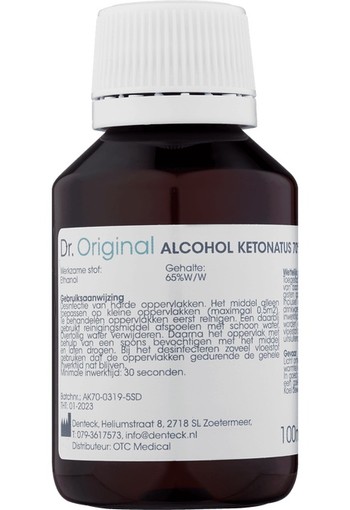 Dr. Original Alcohol Ketonatus 70% V/V 100 ml