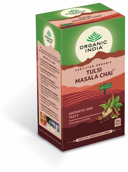 Organic India Tulsi masala chai thee bio (25 Zakjes)