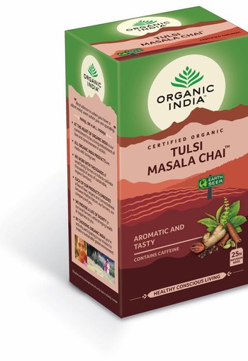 Organic India Tulsi masala chai thee bio (25 Zakjes)