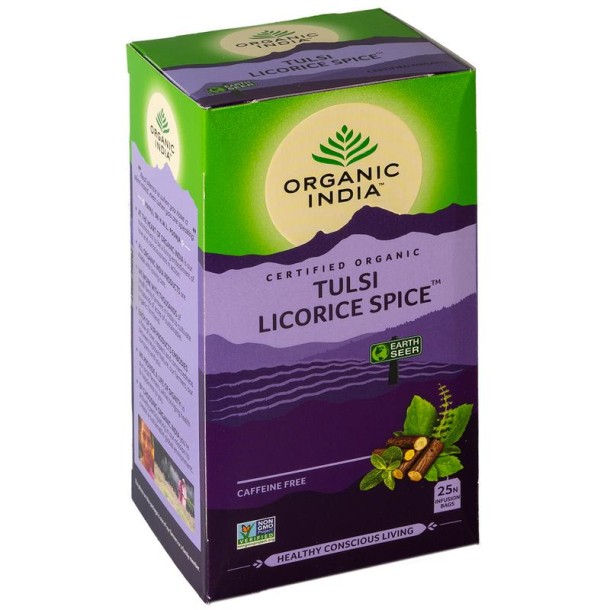 Organic India Tulsi licorice spice thee bio (25 Zakjes)