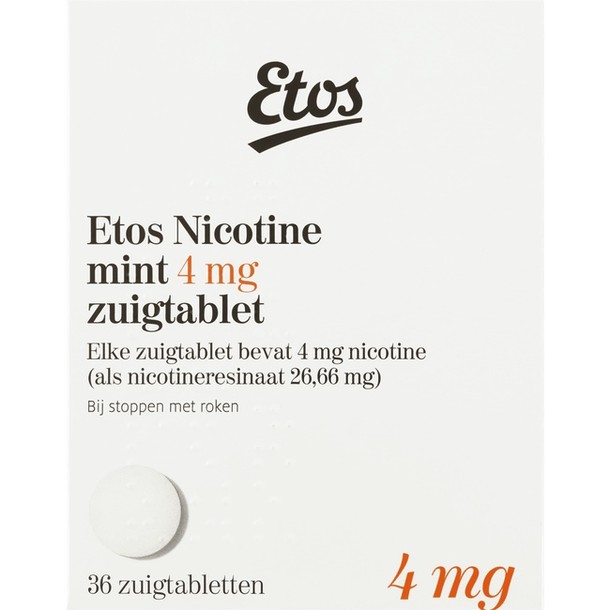 Etos Nicotine Zuigtabletten Mint 4 mg