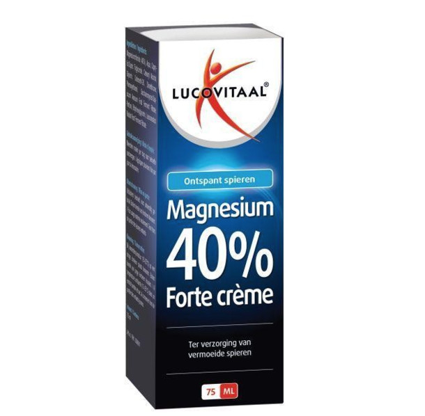 Lucovitaal Magnesium 40% forte creme (75 Gram)