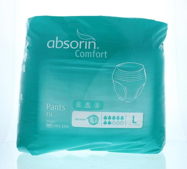 Absorin Comfort pants fit maat L tot 145cm (14 Stuks)
