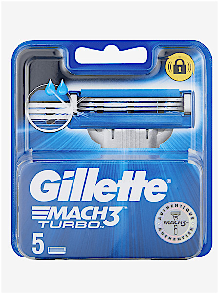 Gillette Mach3 Turbo Scheermesjes 5 stuks