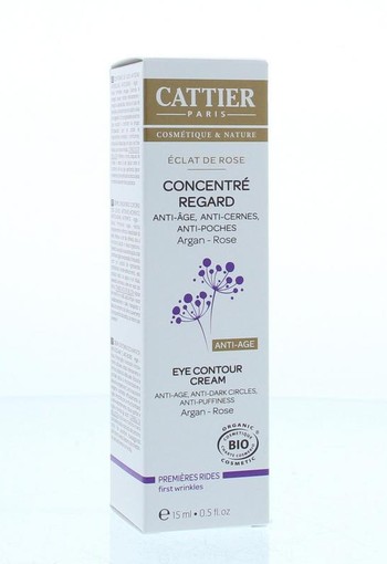 Cattier Oogcreme eclat de rose contour treatment (15 Milliliter)