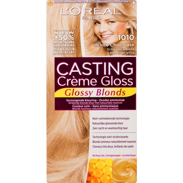 L'Oréal Paris Casting Crème Gloss Verzorgende Haarkleuring 1010 White Chocolate 160 ml
