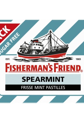 Fishermansfriend Spearmint suikervrij 3-pack (25 Gram)